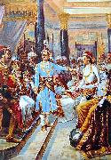 Raja Ravi Varma Sri Krishna as Envoy France oil painting artist